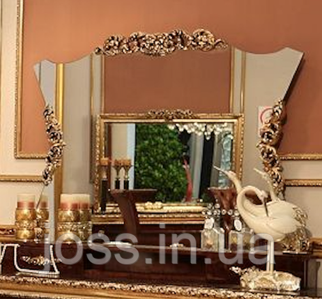 Ексклюзивний туалетний стіл бароко JOSS Версаль 160х43х170 см, фото 4