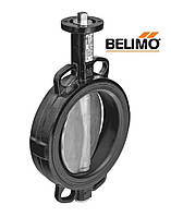 D6200W Поворотна заслінка батерфляй Belimo DN200, диск нержавіюча сталь