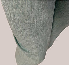 Літні штани з льону-котону No14 БАТАЛ бірюза, фото 3