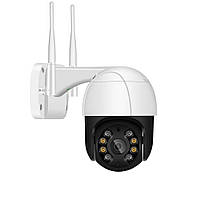 Зовнішня IP-камера 8MP Ai08 4K Outdoor Wi-Fi PTZ UHD вулична поворотна 8mpx icsee xmeye