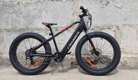 Сrosser 26 E-FAT BIKE 13A 36V/350W чорно-червоний, фото 2