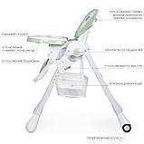 Стільчик трансформер для годування Bambi M 3890 FUSION Coral, фото 6