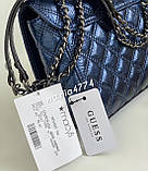 Сумка Guess ОРІГІНАЛ, Гес, Модель: Cessily Quilted Convertible Navy blue, фото 4