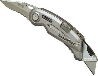 Ніж STANLEY з 2-ма лезами "QuickSlide Sport Utility Knife", L= 120 мм