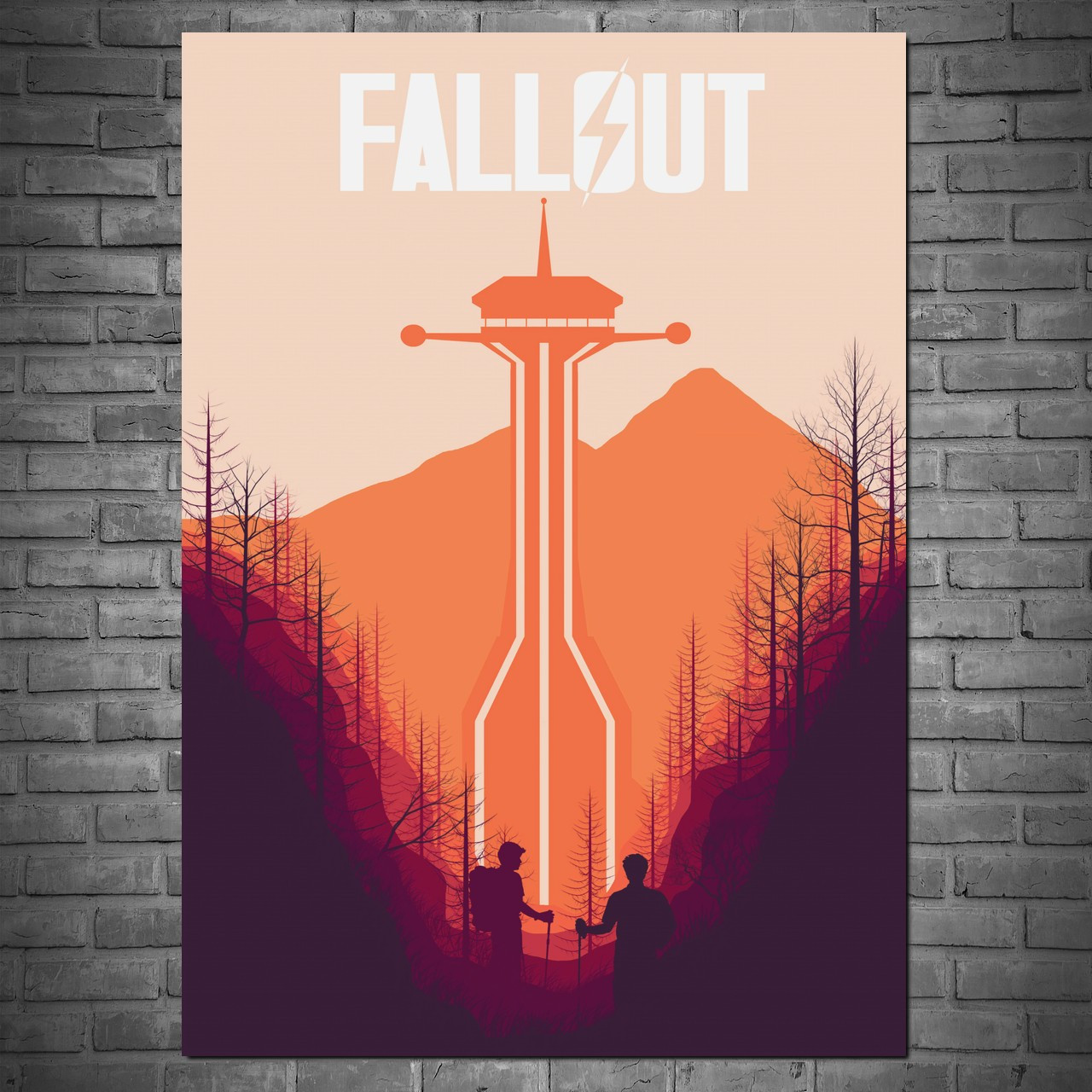 Плакат "Фоллаут, мінімалістичний, Fallout" (артикул 2180): продаж, ціна ...