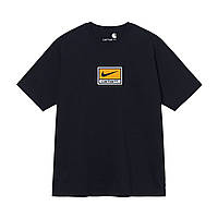 Черная футболка Nike x Carhartt футболки Найк Кархарт унисекс