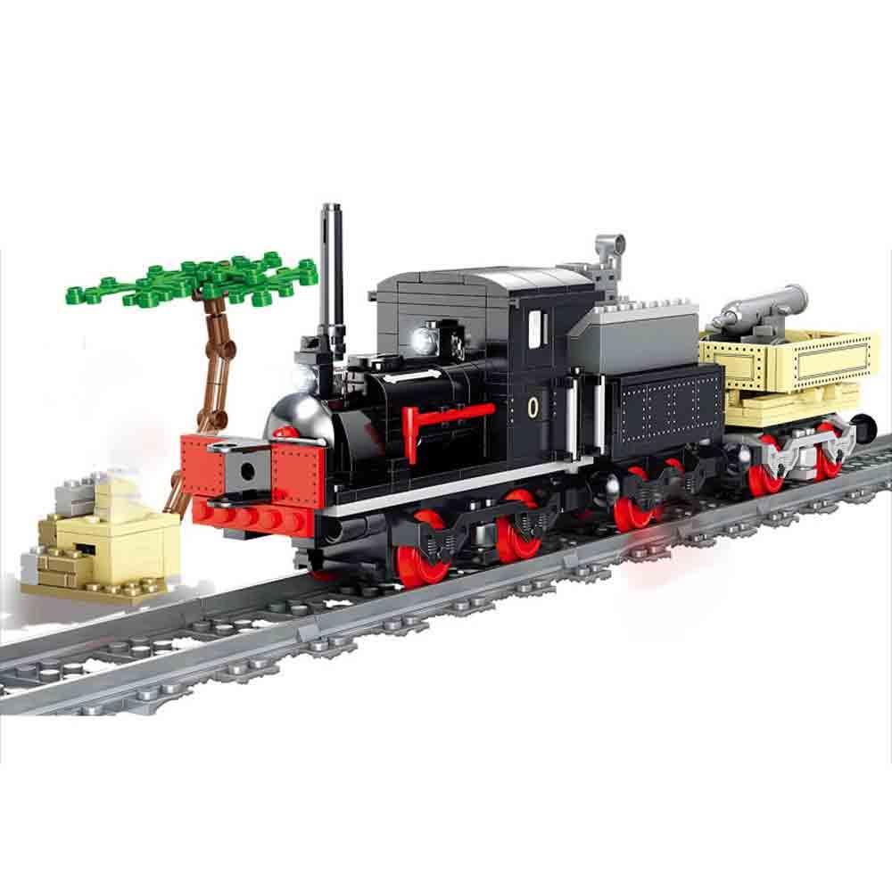 Потяг-конструктор Kazi 98255, електричний військовий поїзд, фото 1