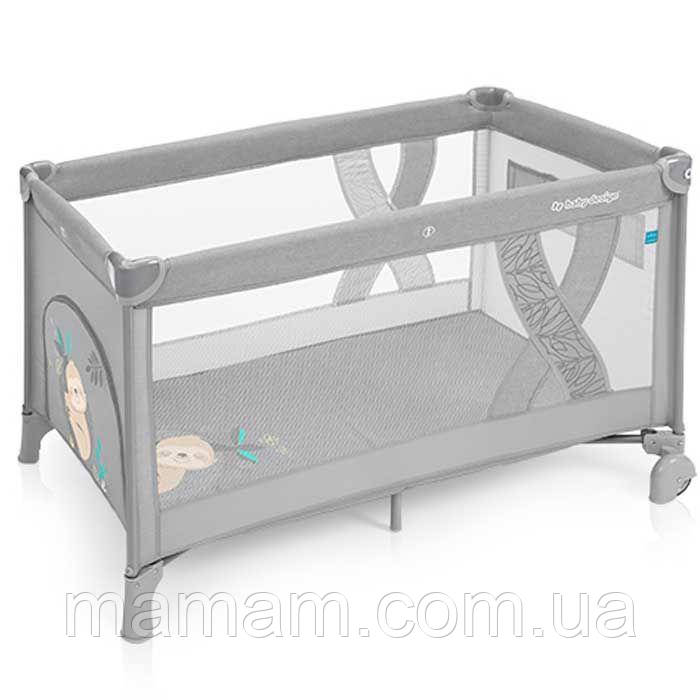 Манеж Кровать Baby Design Simple New Light Grey 07 — Купить Недорого на ...
