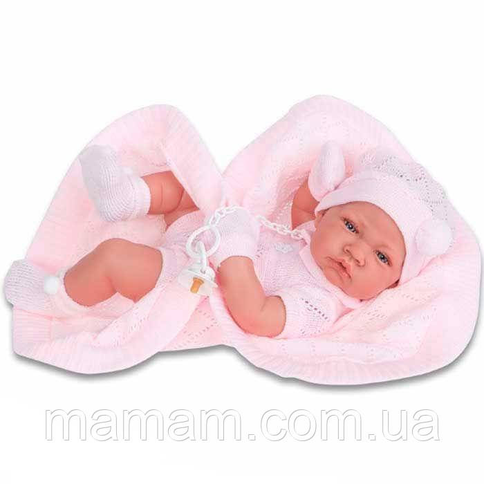 Лялька немовля Тоні в рожевому 42 см, Juan Antonio 5064, фото 1