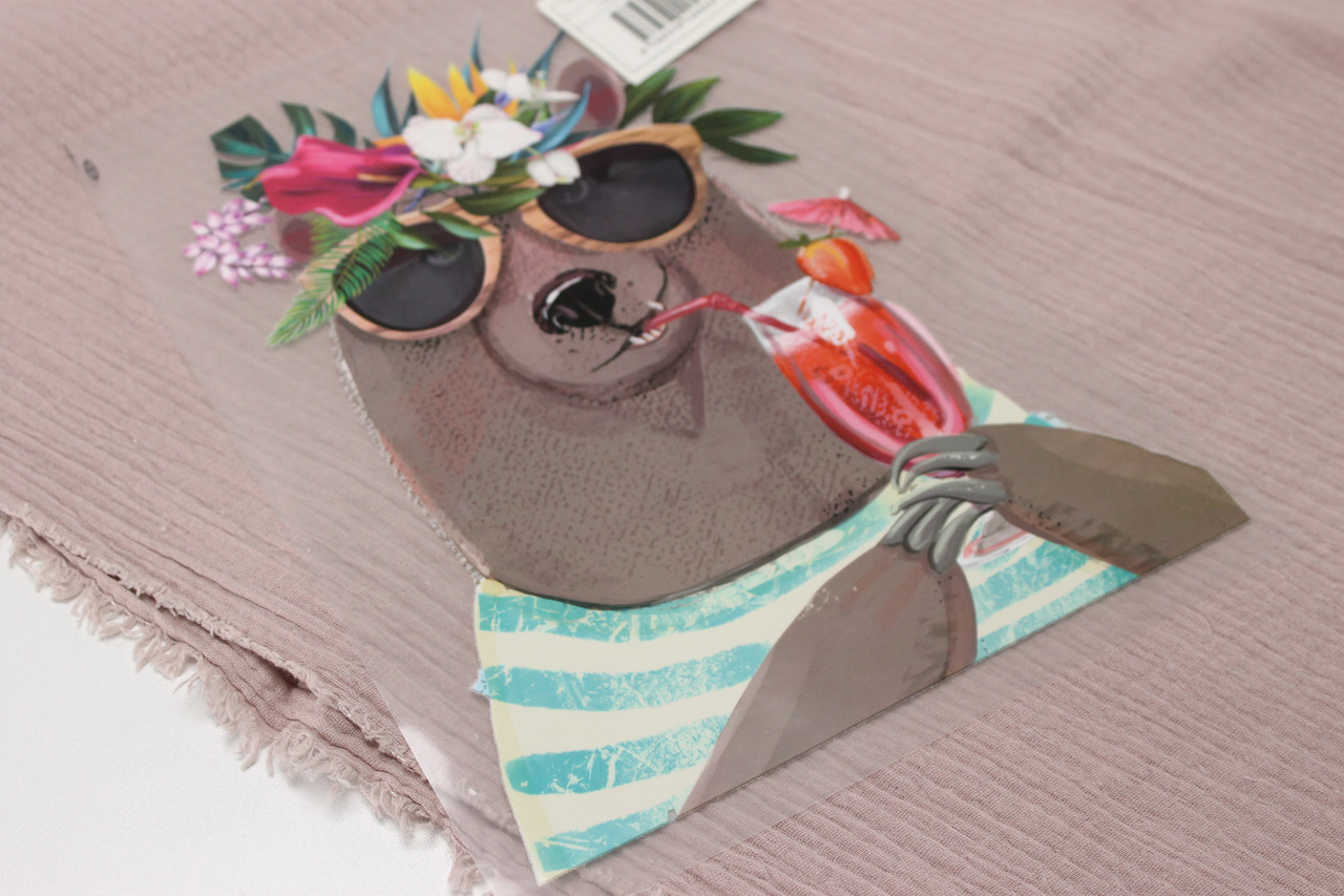 Аплікація клейова "Стильний ведмідь" НА-86, фото 1