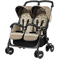 Прогулочная коляска для двойни Peg-Perego Aria Shopper Twin Class Beige