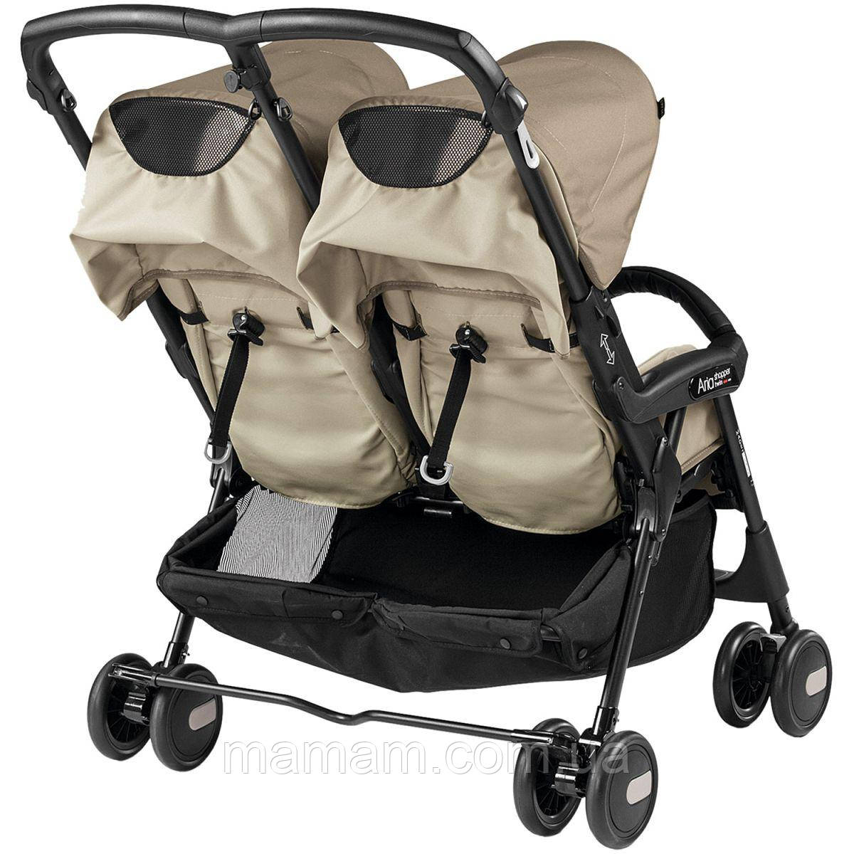 Прогульна коляска для подвійних Peg-Perego Area Shopper Twin Class Beige - фото 2 - id-p1622327004