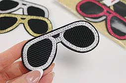 Аплікація клейова "Окуляри" із сірим обідком НА-98