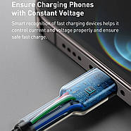 Кабель для швидкої зарядки Type-C to Lightning PD 20W Baseus Cafule Metal (чорний) 1м, фото 8