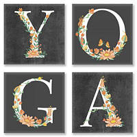Картина по номерам "YOGA, лофт" | Картина-раскраска по цифрам акрил