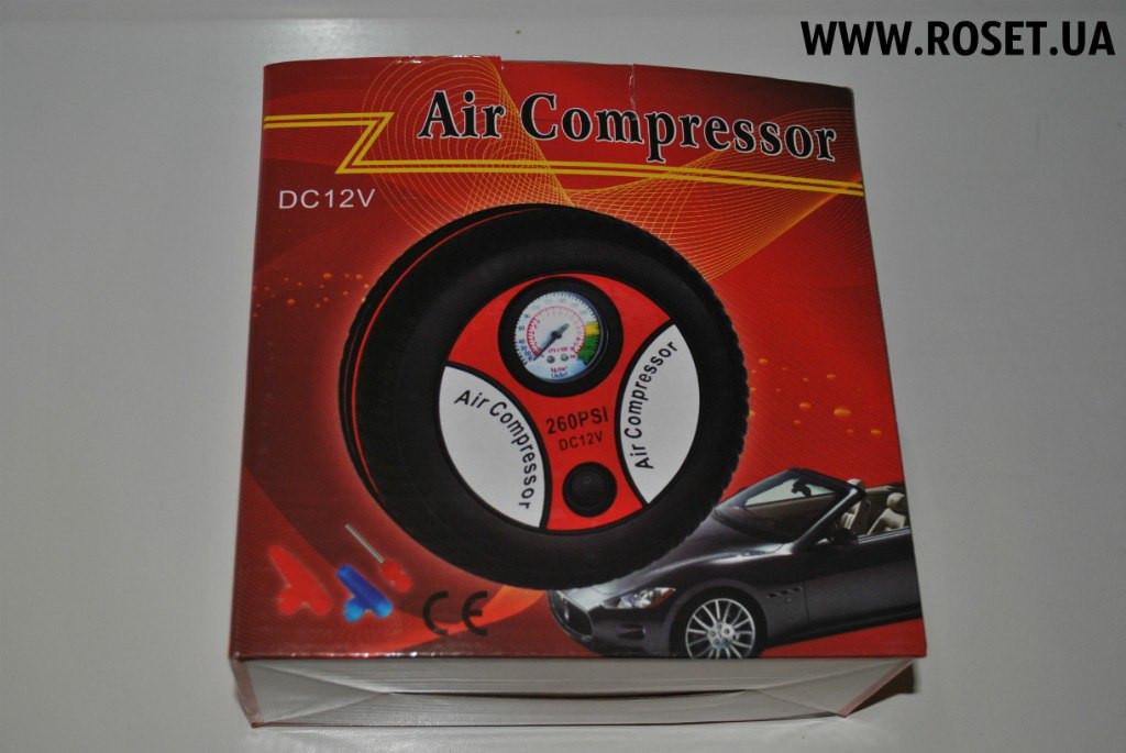 Універсальний автомобільний компресор Air Compressor 260PSI - фото 1 - id-p262688399