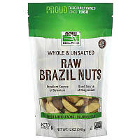 Цельные сырые бразильские орехи NOW Foods, Real Food "Brazil Nuts" не соленые (340 г)