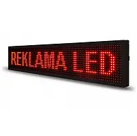 Блискучий рядок 68*20 см WIFI/USB червона внутрішня LED табло для реклами menu Світлодіодна вивіска
