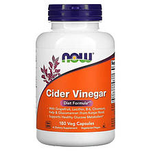 Сидровий оцет NOW Foods "Cider Vinegar" для зниження ваги (180 капсул)