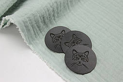 ШКІРАНА БІРКА З МАЛЮНОМ КОТА НА-134