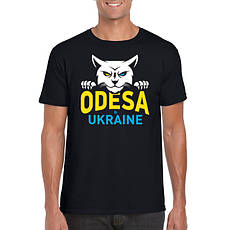 Футболка с принтом. Odessa is Ukraine. Бавовна 100%. Розміри XS до 3XL