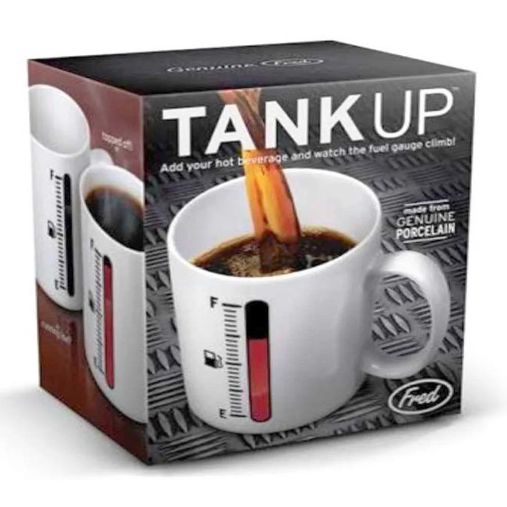 Оригінальна велика чашка з принтом "Tank Up"