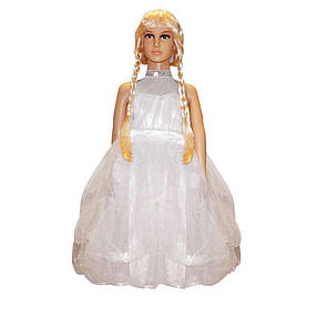 Біле ошатне плаття на ранок принцеси, маскарадний костюм у садок "Принцеса Тіана"