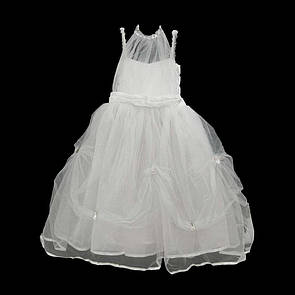 Біла сукня на ранок принцеси, маскарадний костюм в садок "Принцеса Тіана"