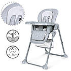 Стілець для годування Kidwell Ami Stars з регульованими ременями безпеки та знімним підносом для зручності, фото 2