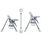 Стілець для годування Kidwell Ami Stars з регульованими ременями безпеки та знімним підносом для зручності, фото 3