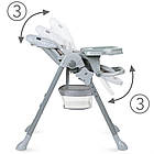 Стілець для годування Kidwell Ami Stars з регульованими ременями безпеки та знімним підносом для зручності, фото 5