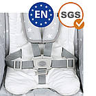 Стілець для годування Kidwell Ami Stars з регульованими ременями безпеки та знімним підносом для зручності, фото 10