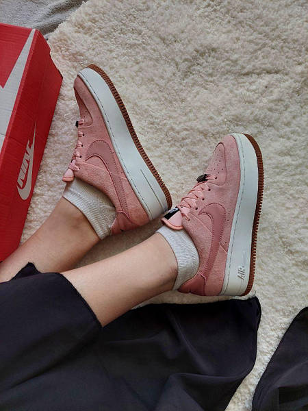 Nike air force 1 sage pink and yellow store