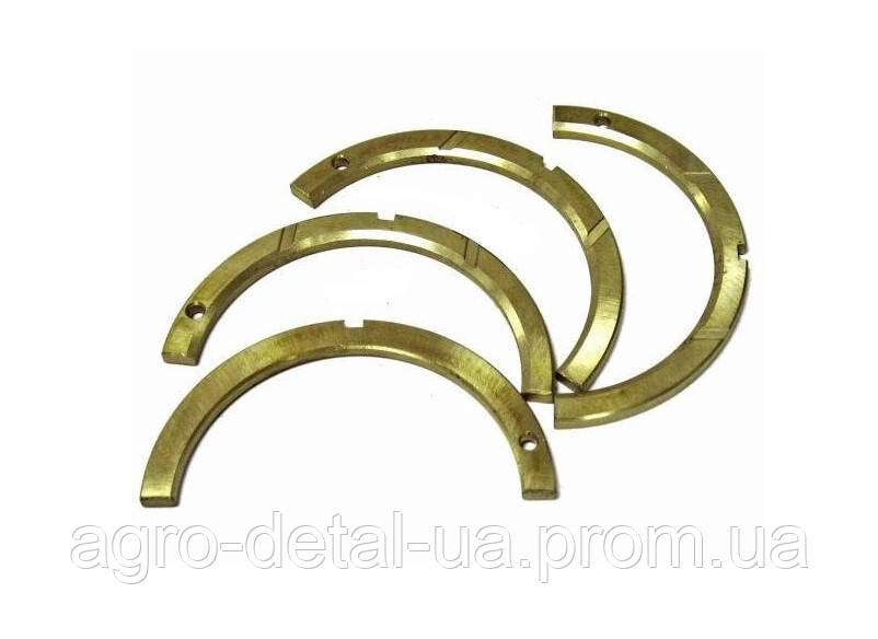 Півкільце упорного підшипника 236-1005183Д колінчастого вала двигунах ЯМЗ 236,ЯМЗ-236М2,ЯМЗ 238, фото 1