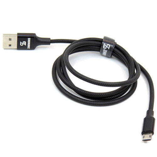 Кабель Zarmans UH-3500 USB - MicroUSB 2.4A/1m (Black)