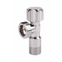 Кран кутовий Thermo Alliance Standart (ручка шестигранник) з вент.буксою 1/2"Н х 3/4"Н SF3441520