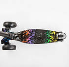 Самокат Best Scooter MAXI зі світними колесами переднє 13 см, задні здвоєні 8 см, знімне кермо, фото 5