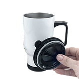 Автомобільна термокружка ЗСУ, металева 450 мл, біла, фото 2