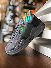 Чоловічі кросівки Nike Paul George 5 Wolf Grey Green Orange Black CW3143-930, фото 6