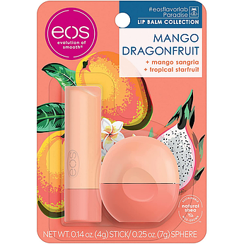 Набор бальзамов для губ EOS Stick and Sphere Lip Balm Combo Mango Dragonfruit 4 г + 7 г