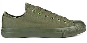 Кеди Converse All Stars Monohrome Green Зелені 38 (3_00612)