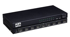 Розгалужувач відеосигналу (спліттер) RIAS HDMI - 8xHDMI 8 портів v1.4 1080P Black (3_00625)