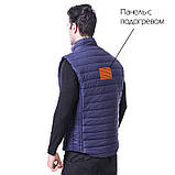 Чоловіча жилетка з підігрівом Eagle V-2 Бордова XXL (3_00361), фото 5