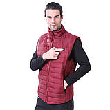 Чоловіча жилетка з підігрівом Eagle V-2 Бордова XXL (3_00361), фото 3