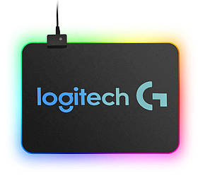 Ігрова поверхня (килимок для миші) Logitech Rasure RS-02 з RGB підсвічуванням 345x255x3мм (3_00849)