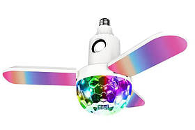 Світлодіодна диско лампа RIAS DP E27 з музичною колонкою 40W (3_01024)