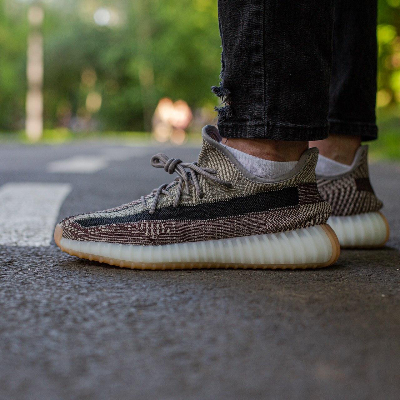 Кросівки чоловічі сірі Adidas Yeezy Boost 350 v2 Zyon (00549)
