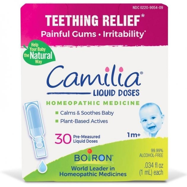 Краплі для зняття болю при прорізуванні зубів Boiron, Camilia Teething Relief, для немовлят від 1 місяця 30 шт