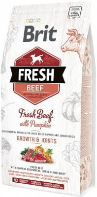 Brit Fresh (Брит Фреш) Puppy Large для цуценят великих порід з яловичиною і гарбузом 12 кг, фото 2