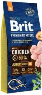 Brit Premium by Nature Junior Корм Брит Премиум для щенков и юниоров M 15 кг, фото 2